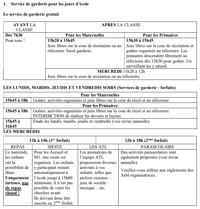 Garderie