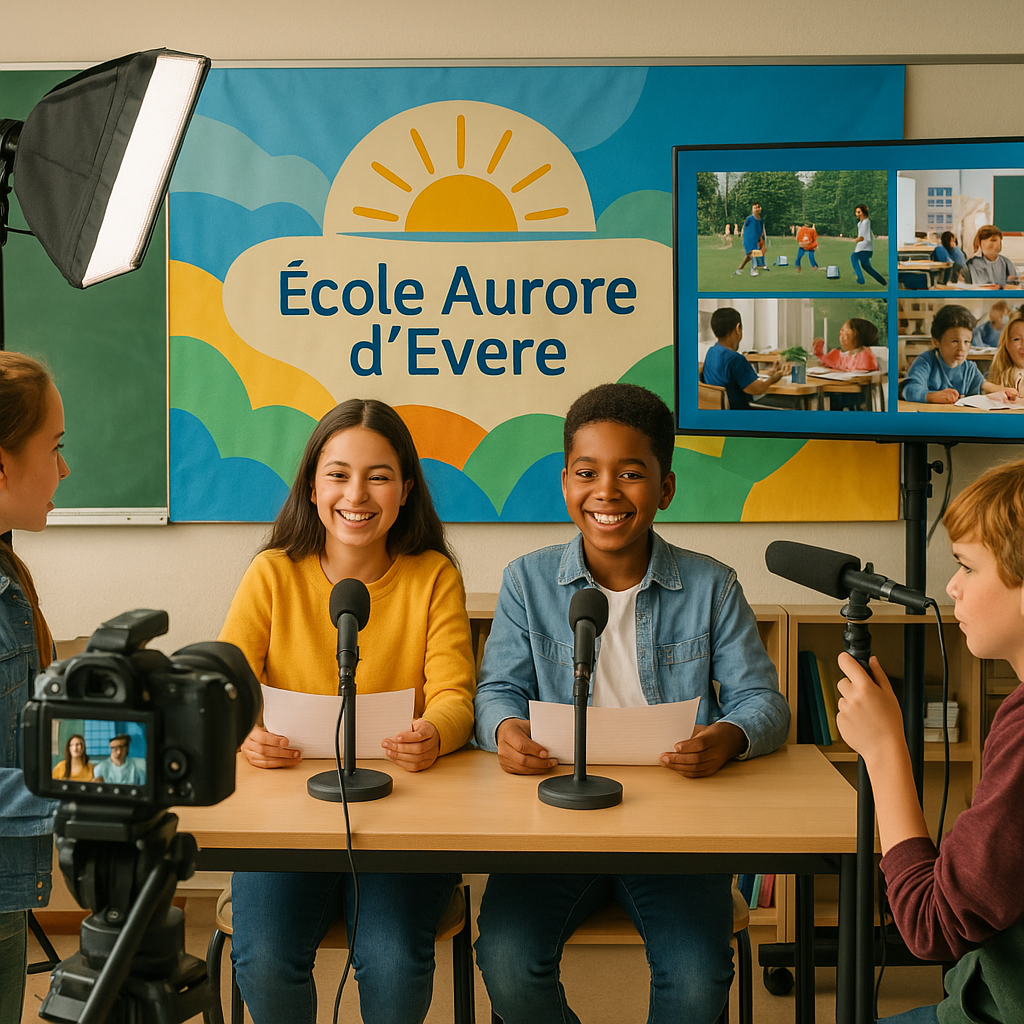 Journaliste de lecole Aurore a Evere